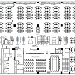 Test Fitting Layout Below 10,000 sqft
